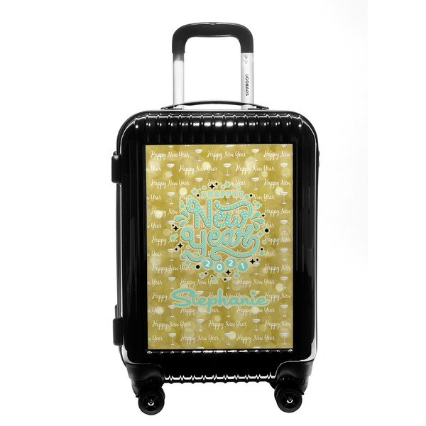 Custom Happy New Year Carry On Hard Shell Suitcase w/ Name or Text