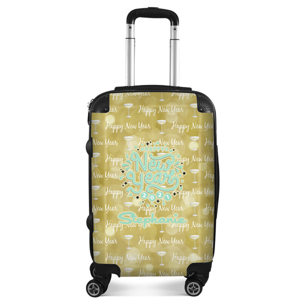 Custom Happy New Year Suitcase - 20" Carry On w/ Name or Text