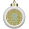 Happy New Year Ceramic Ball Ornament (Personalized)