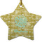 Happy New Year Star Ceramic Ornament w/ Name or Text