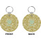Happy New Year Circle Keychain (Front + Back)