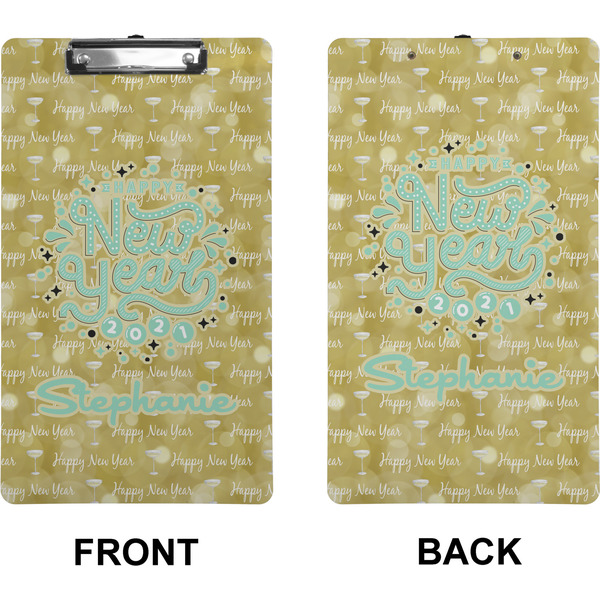 Happy New Year Clipboard (Legal) (Front + Back)