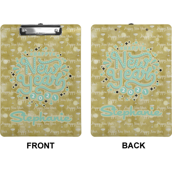 Happy New Year Clipboard (Letter) (Front + Back)
