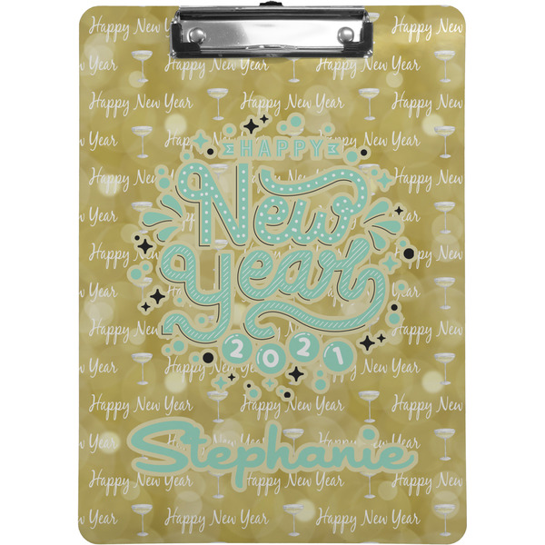 Custom Happy New Year Clipboard (Letter Size) w/ Name or Text