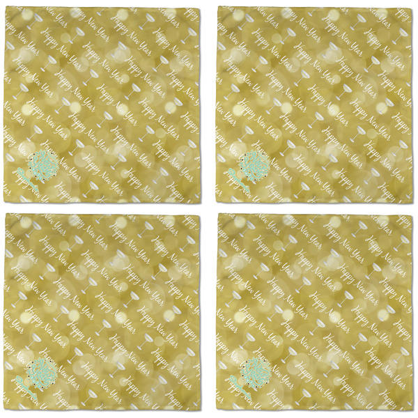 Happy New Year Cloth Napkins - Personalized Dinner (APPROVAL) Set of 4