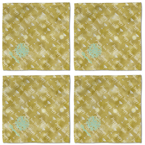 Happy New Year Cloth Napkins - Personalized Lunch (APPROVAL) Set of 4