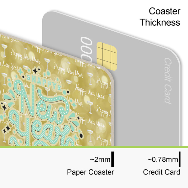 Happy New Year Coaster Thickness