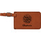 Happy New Year Cognac Leatherette Luggage Tags