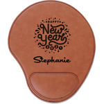 Happy New Year Leatherette Mouse Pad with Wrist Support (Personalized)