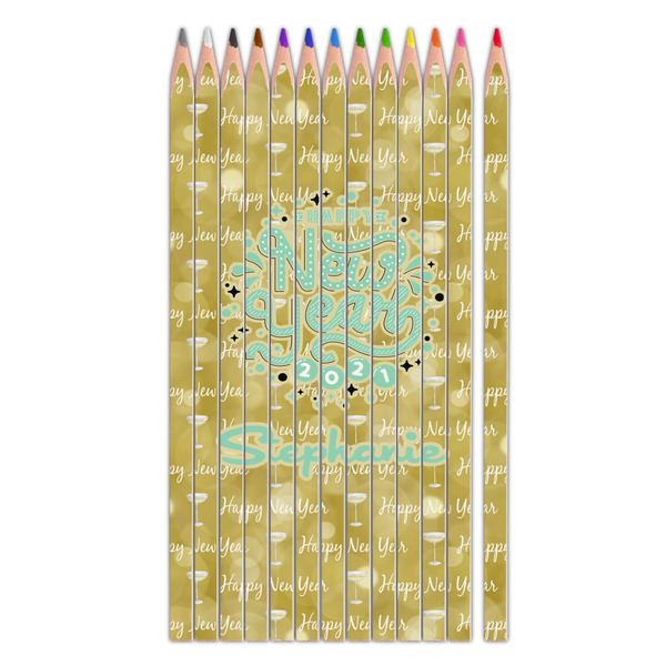 Custom Happy New Year Colored Pencils (Personalized)