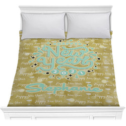 Happy New Year Comforter - Full / Queen w/ Name or Text