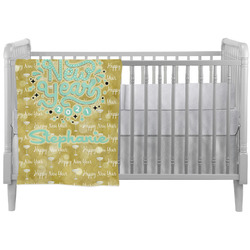 Happy New Year Crib Comforter / Quilt w/ Name or Text
