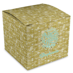 Happy New Year Cube Favor Gift Boxes (Personalized)