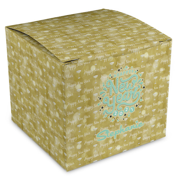 Custom Happy New Year Cube Favor Gift Boxes (Personalized)