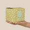 Happy New Year Cube Favor Gift Box - On Hand - Scale View