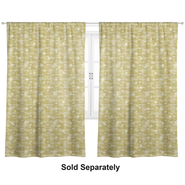 Custom Happy New Year Curtain Panel - Custom Size (Personalized)
