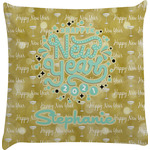 Happy New Year Decorative Pillow Case w/ Name or Text
