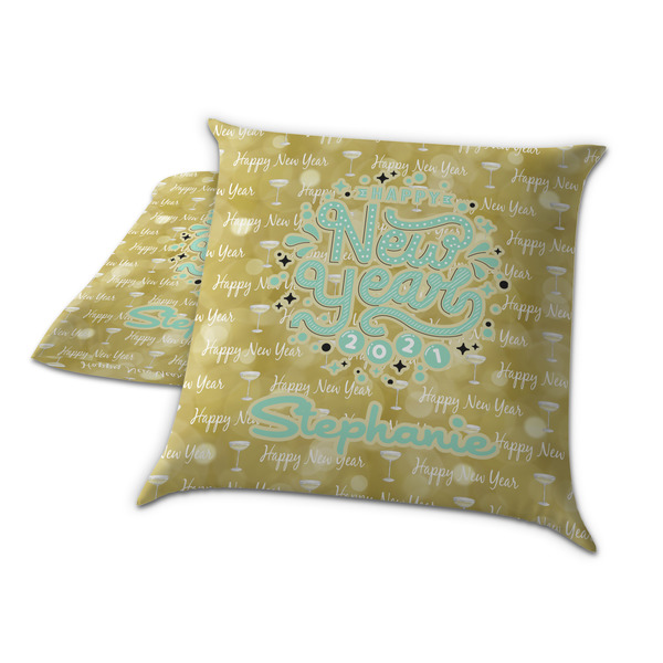 Happy New Year Decorative Pillow Case - TWO