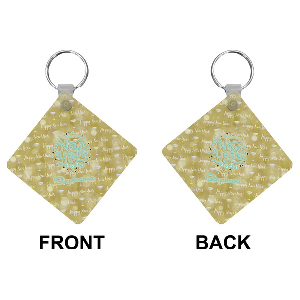 Happy New Year Diamond Keychain (Front + Back)