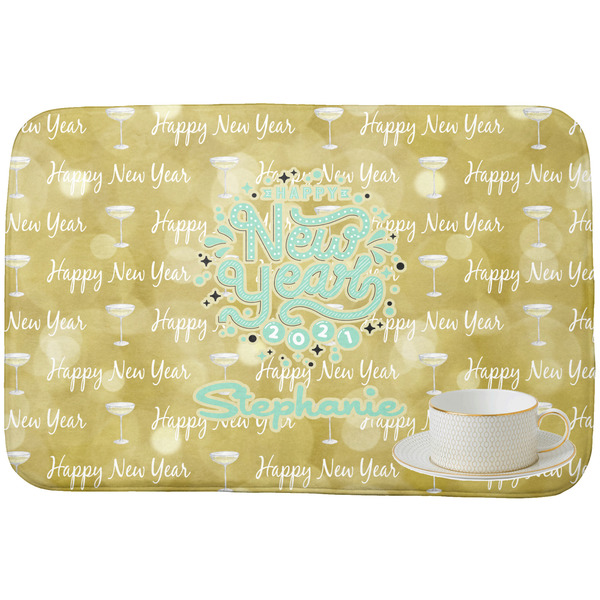 Happy New Year Dish Drying Mat