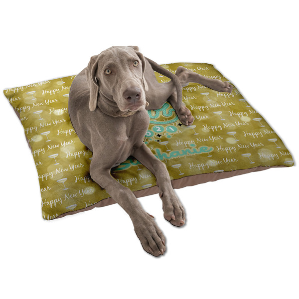 Custom Happy New Year Dog Bed - Large w/ Name or Text
