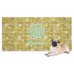 Happy New Year Dog Towel w/ Name or Text