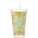 Happy New Year Double Wall Tumbler with Straw (Personalized)