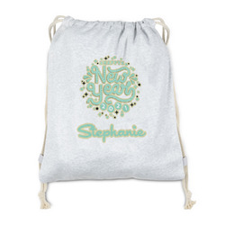 Happy New Year Drawstring Backpack - Sweatshirt Fleece - Single Sided (Personalized)