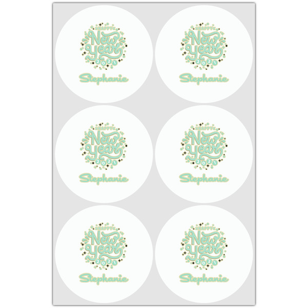 Happy New Year Drink Topper - XLarge - Set of 6