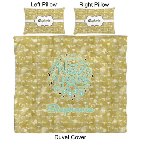 Happy New Year Duvet Cover Set - King - Approval