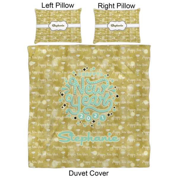 Happy New Year Duvet Cover Set - Queen - Approval
