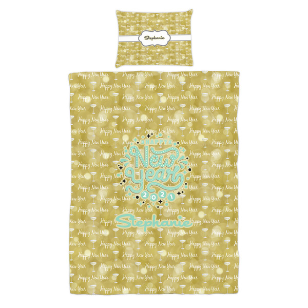 Happy New Year Duvet Cover Set - Twin - Alt Approval