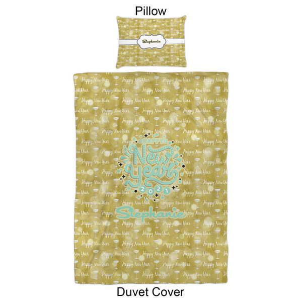 Happy New Year Duvet Cover Set - Twin XL - Approval