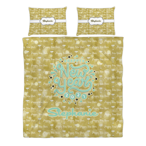 Happy New Year Duvet cover Set - Queen - Alt Approval