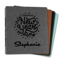 Happy New Year Leather Binder - 1" (Personalized)