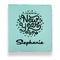Happy New Year Leather Binder - 1" - Teal (Personalized)