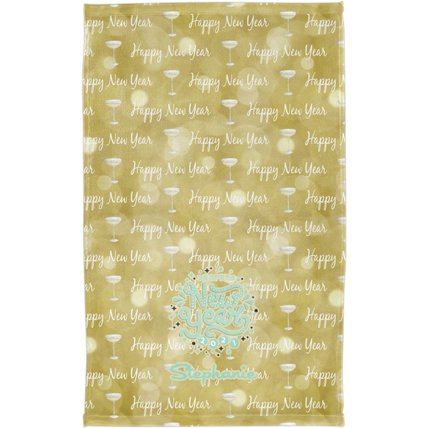Happy New Year Finger Tip Towel - Full View