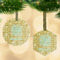 Happy New Year Flat Glass Ornament w/ Name or Text