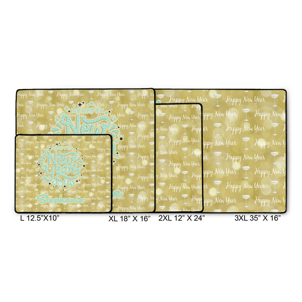 Happy New Year Gaming Mats - SIZE CHART