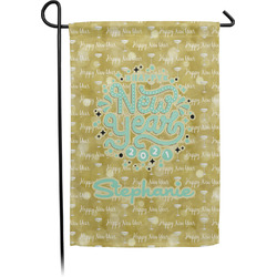 Happy New Year Small Garden Flag - Double Sided w/ Name or Text