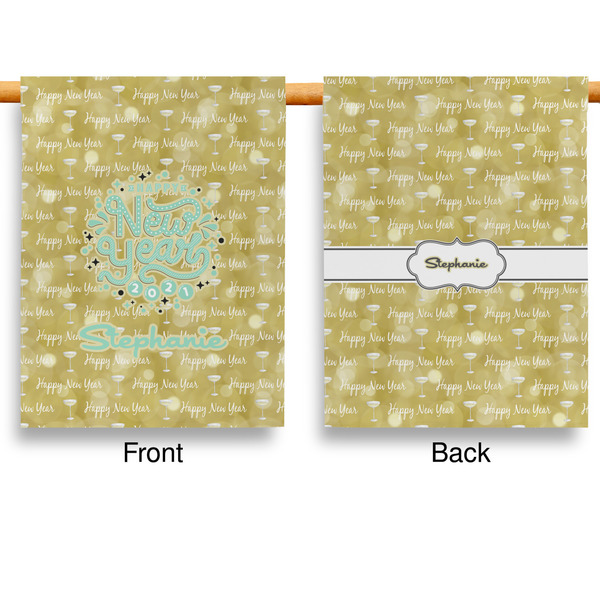 Happy New Year Garden Flags - Large - Double Sided - APPROVAL