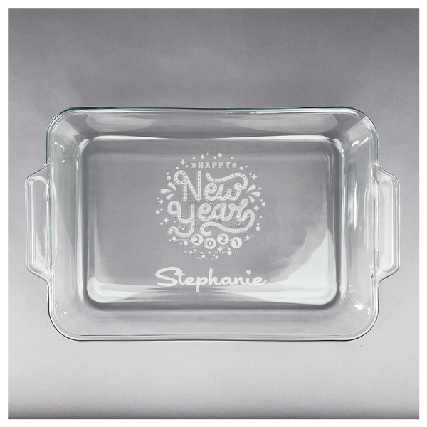 Happy New Year Glass Baking Dish - APPROVAL (13x9)