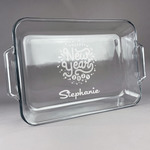 Happy New Year Glass Baking and Cake Dish (Personalized)