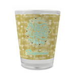 Happy New Year Glass Shot Glass - 1.5 oz - Set of 4 (Personalized)
