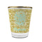 Happy New Year Glass Shot Glass - With gold rim - FRONT