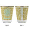 Happy New Year Glass Shot Glass - with gold rim - APPROVAL