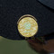 Happy New Year Golf Ball Marker Hat Clip - Gold - On Hat