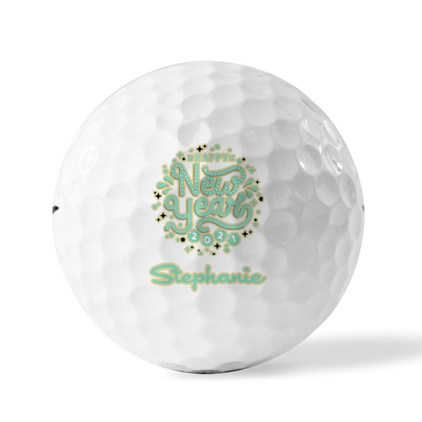 Happy New Year Golf Balls - Titleist - Set of 3 - FRONT