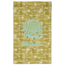 Happy New Year Golf Towel - Poly-Cotton Blend - Large w/ Name or Text