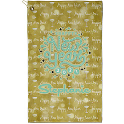 Happy New Year Golf Towel - Poly-Cotton Blend - Small w/ Name or Text
